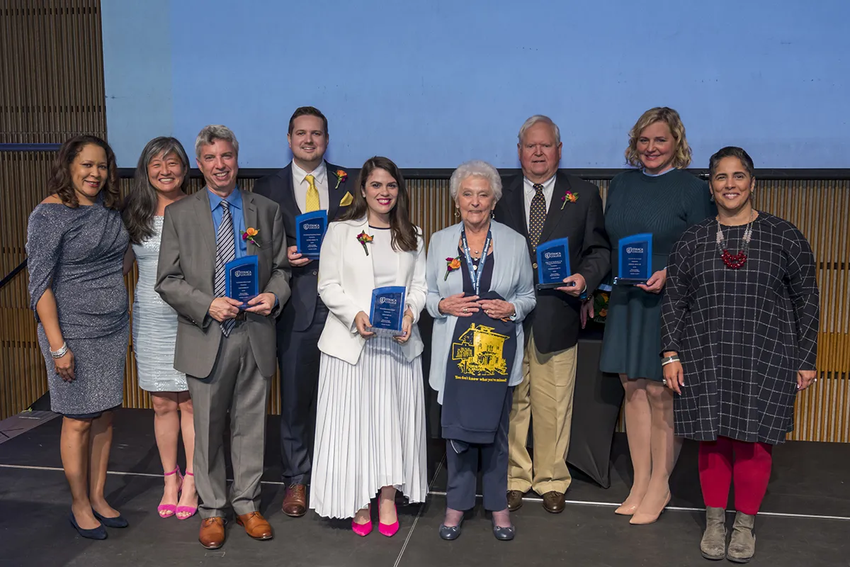 group of alumni award winners