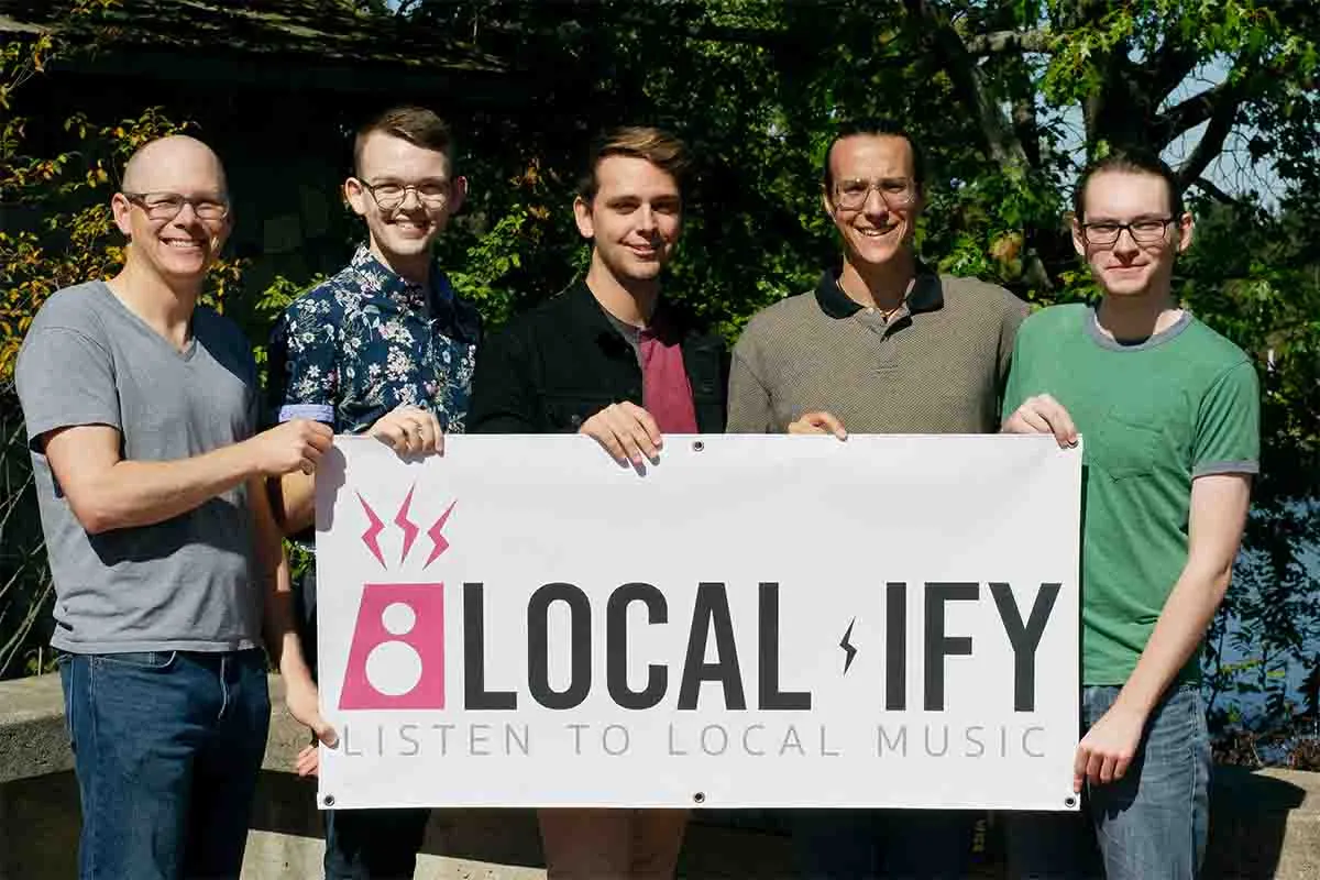 Doug Turnbull and students