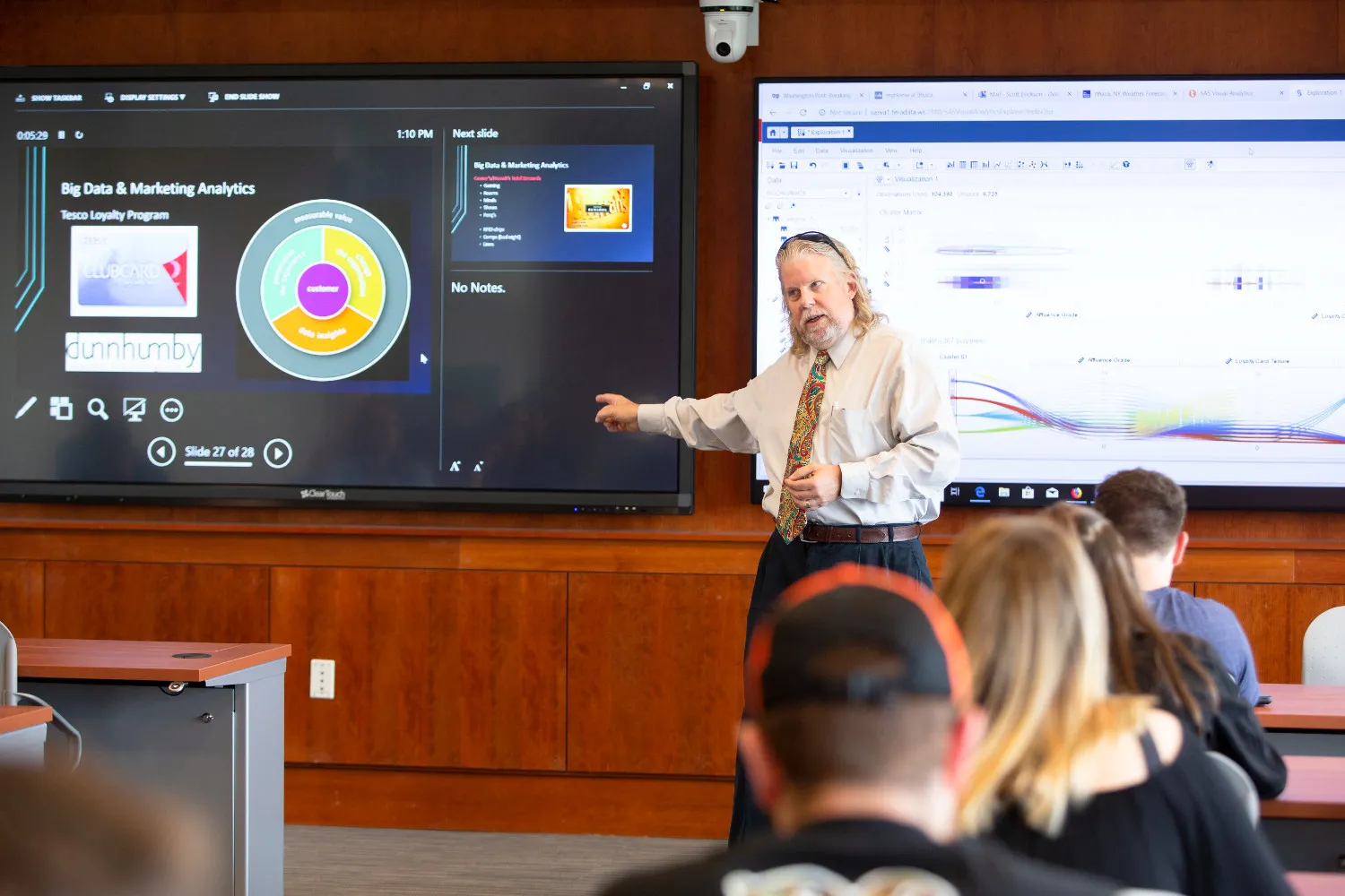 professor in analytics lab