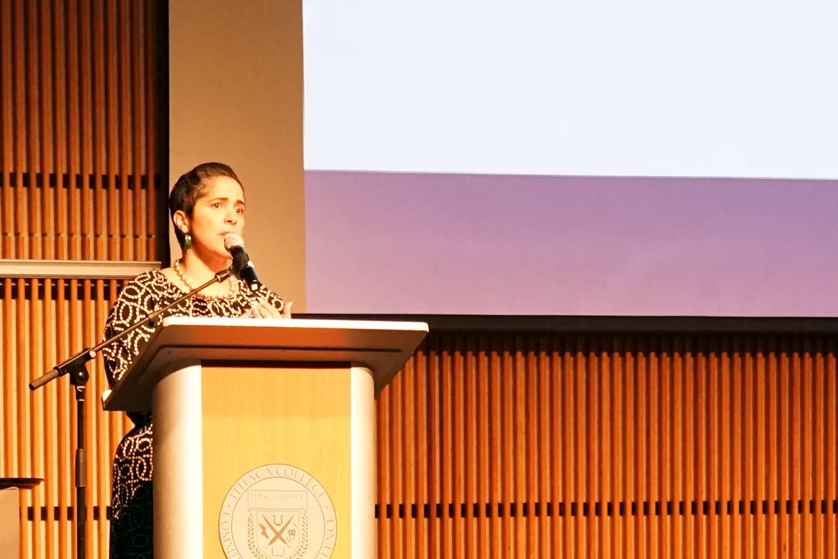 President Collado Speaking