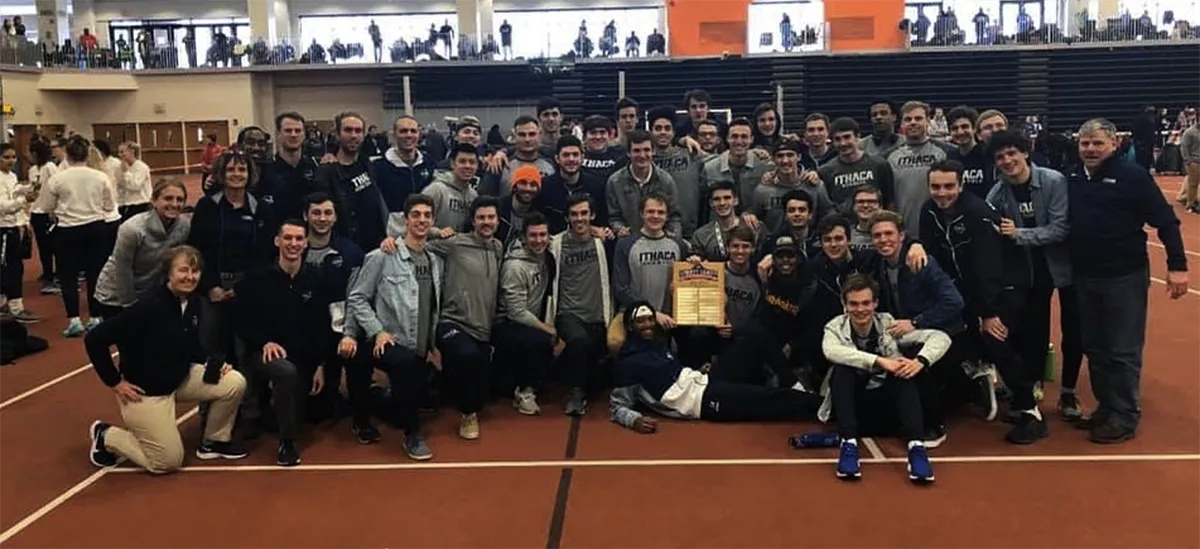 Men's Track and Field celebration