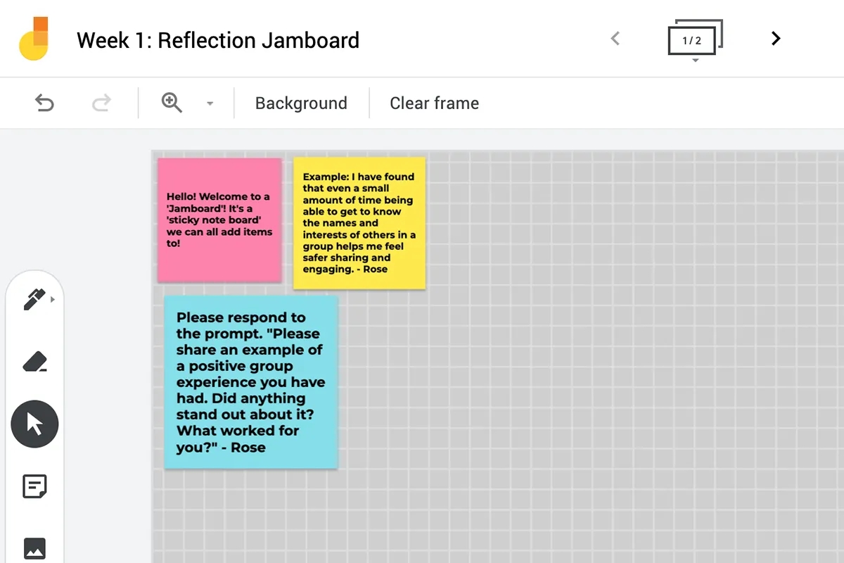 jamboard screen