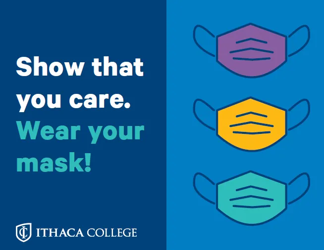 Sign reading "Show that you care. Wear your mask!"