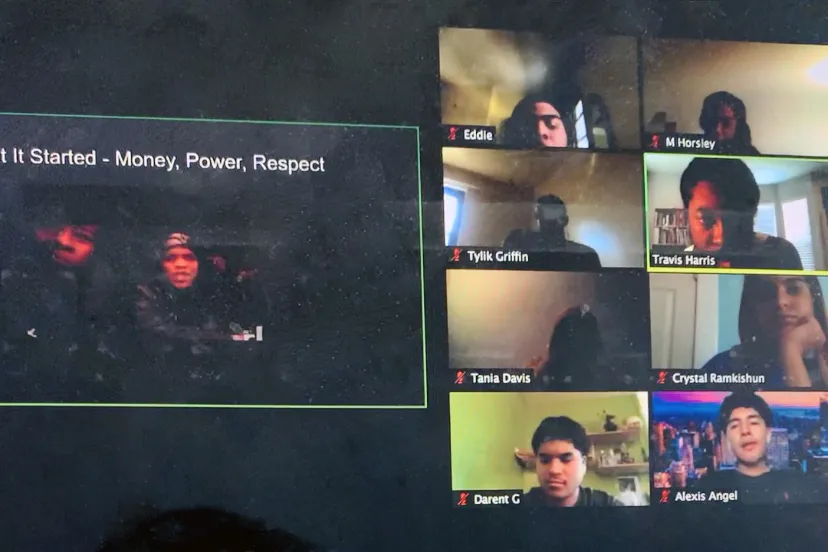 class session on Zoom