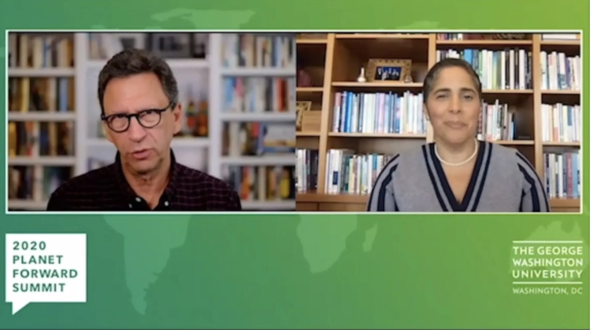 President Collado and Frank Sesno