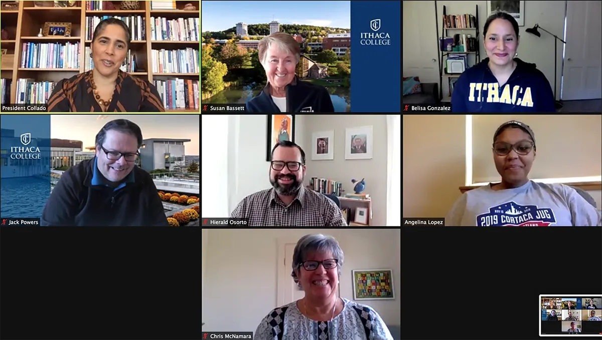 Screenshot of President's roundtable