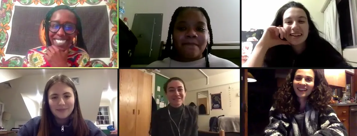 Screenshot from Freequency poetry reading