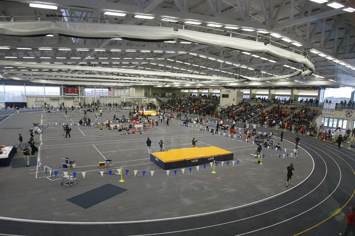Track meet at Glazer Arena