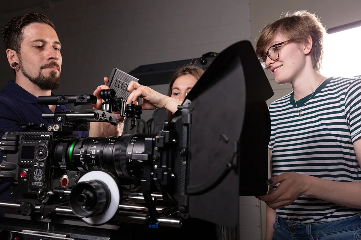 Park Students using a RED camera