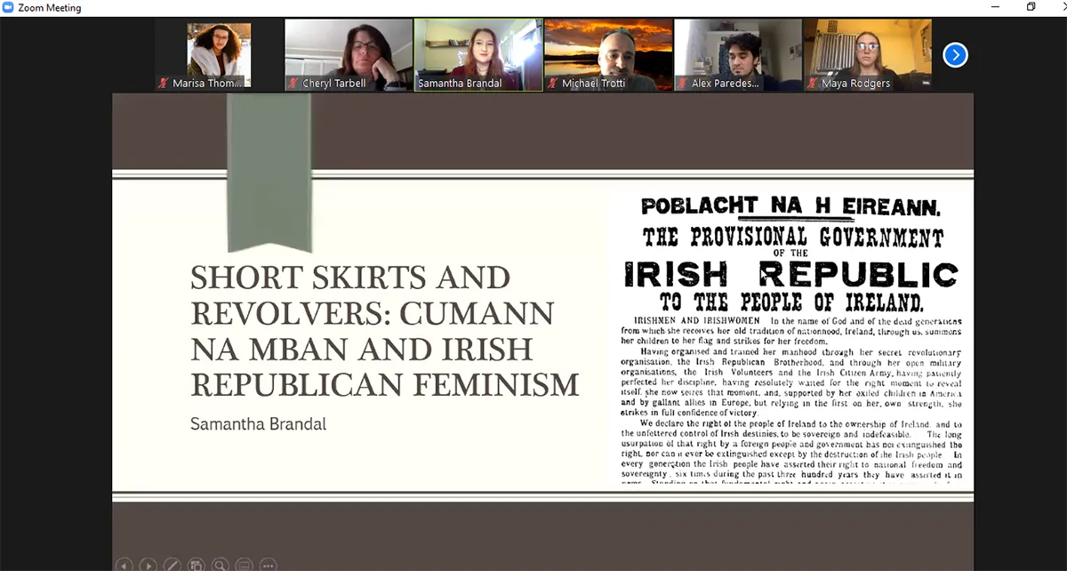 Slide from Samantha Brandal's presentation