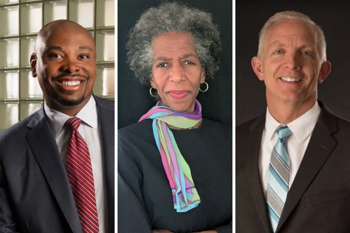 professional headshots of James Taylor, Traci Hughes, Lee Bird