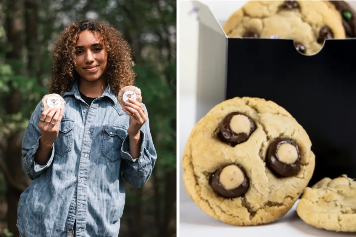 Olivia Carpenter and some cookies