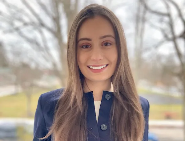 Kelsey Shaffer standing outside