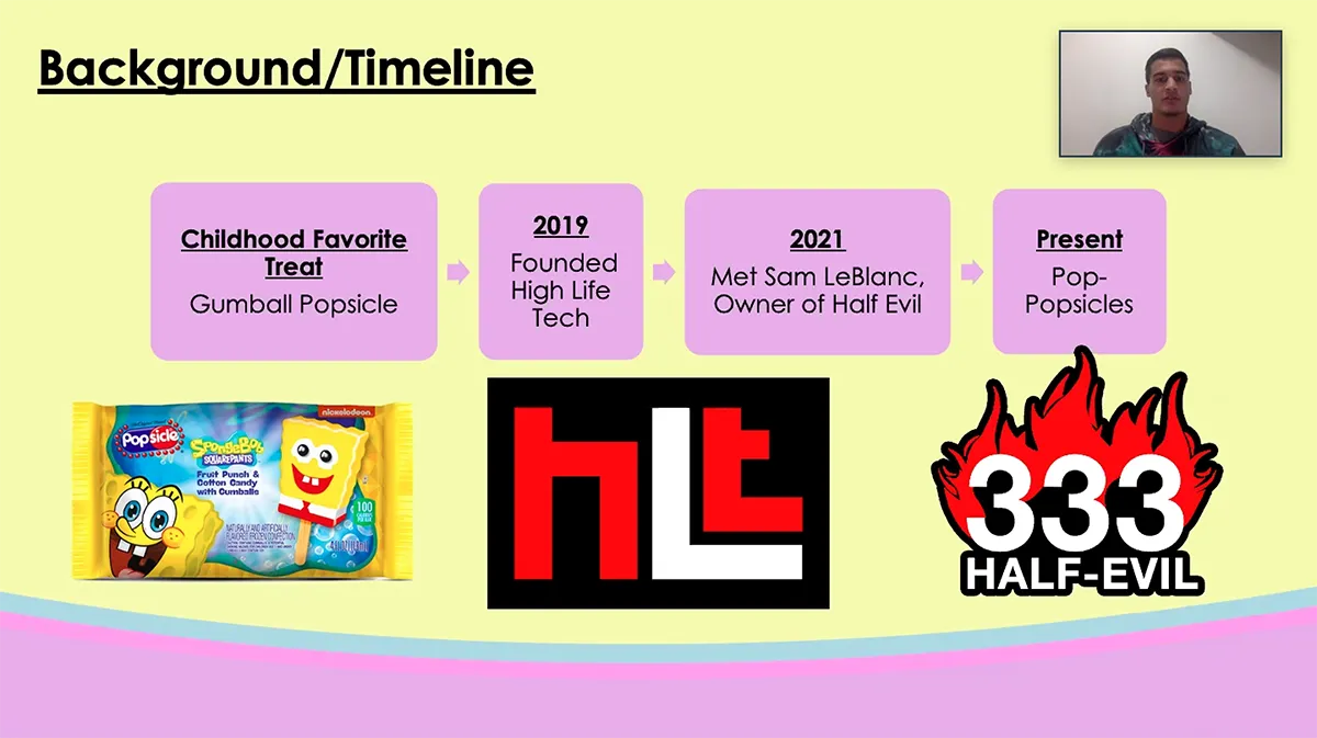 Screenshot of Brandon L's presentation