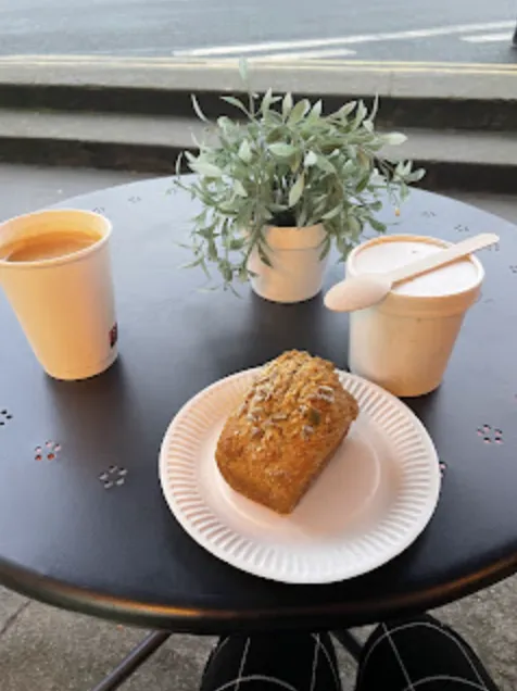 My French Onion soup and brown loaf of bread