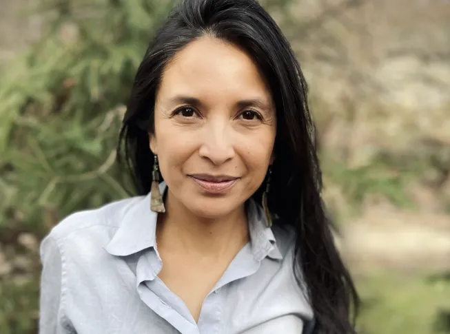 woman with dark hair