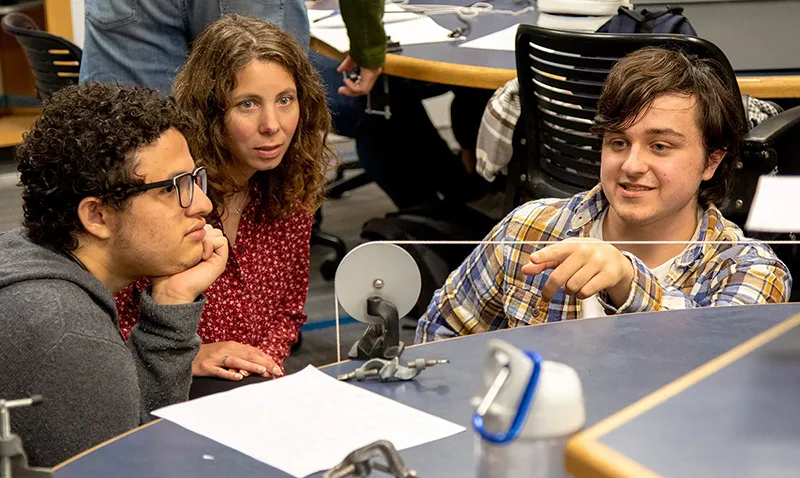 Kelley Sullivan with her students