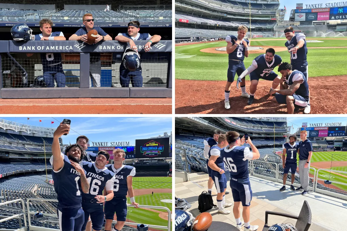 Bomber players in the dugout and on the field.