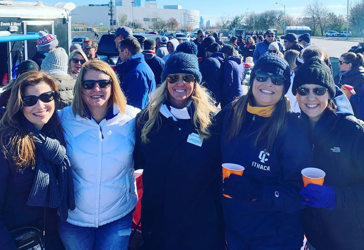 Jennifer Kelly with a lot of friends