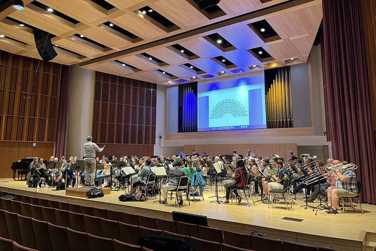 (Band Performing on stage)