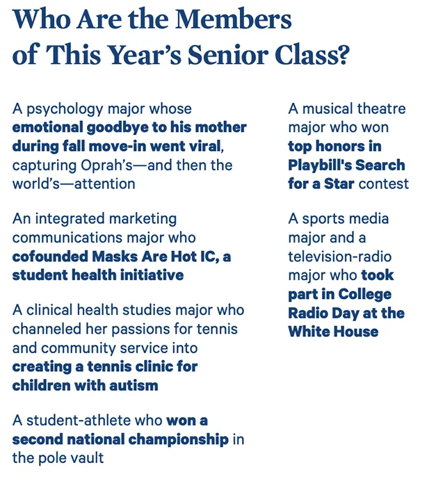 class of 2023 infographic