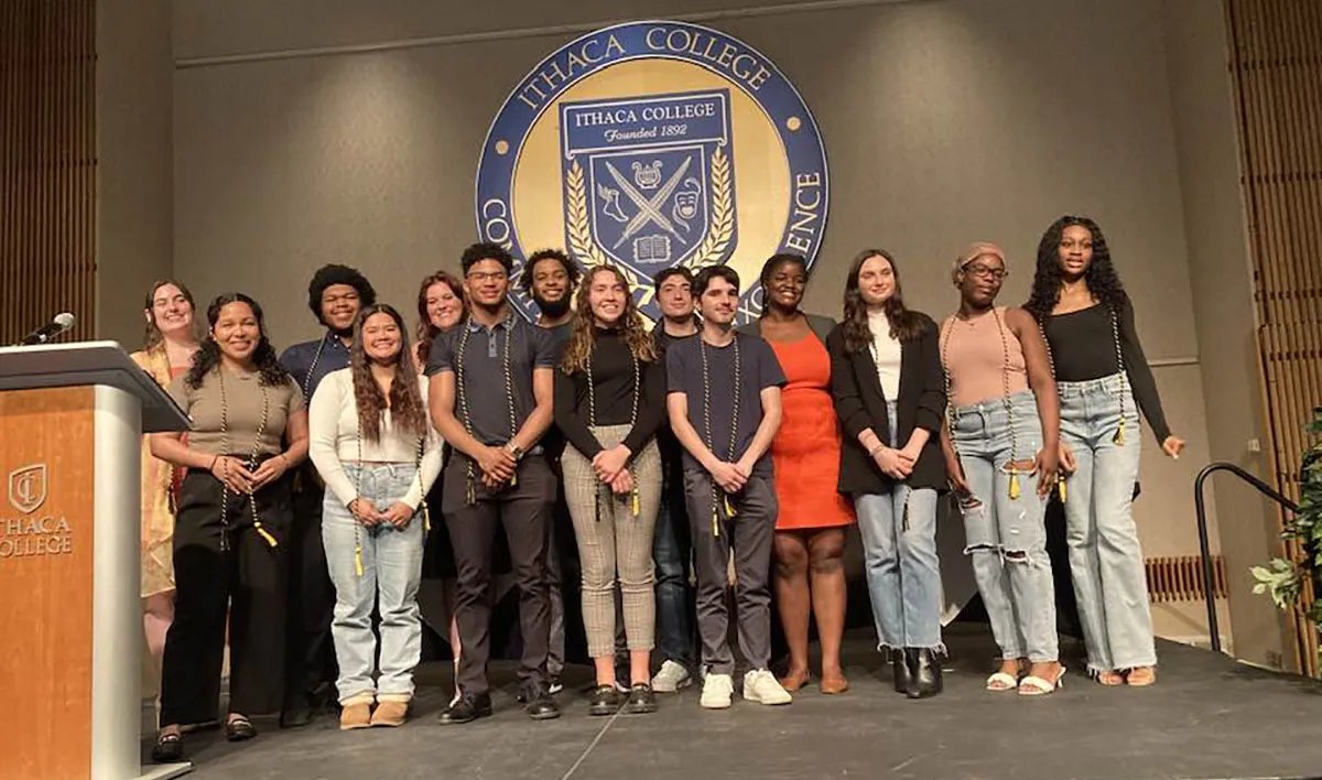 First Gen Students on stage