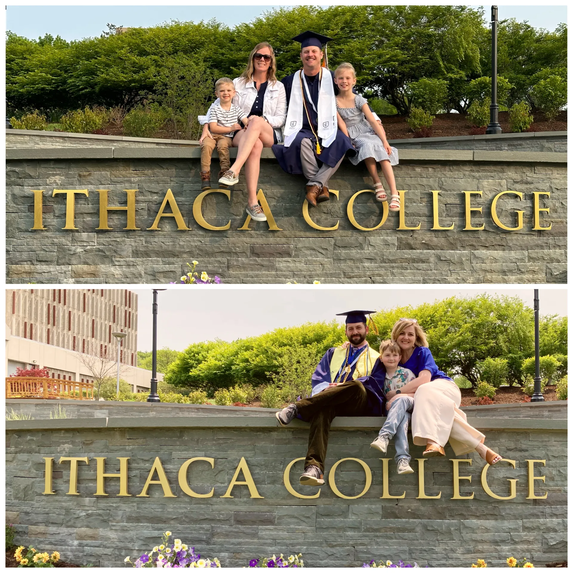 Brindisi and Walz with their families