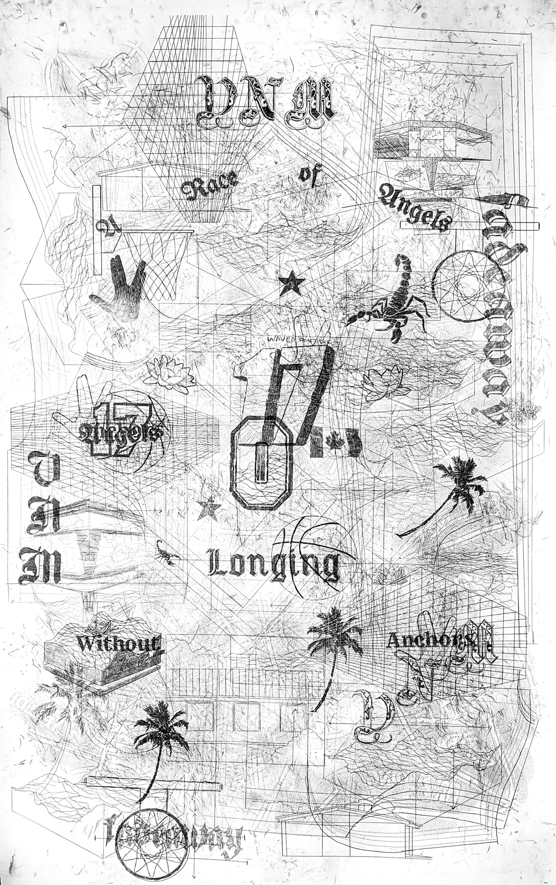 Large format drawing, A Race of Angles