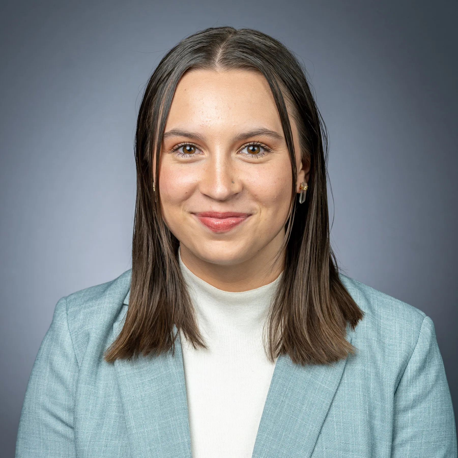 Person in a blue suit