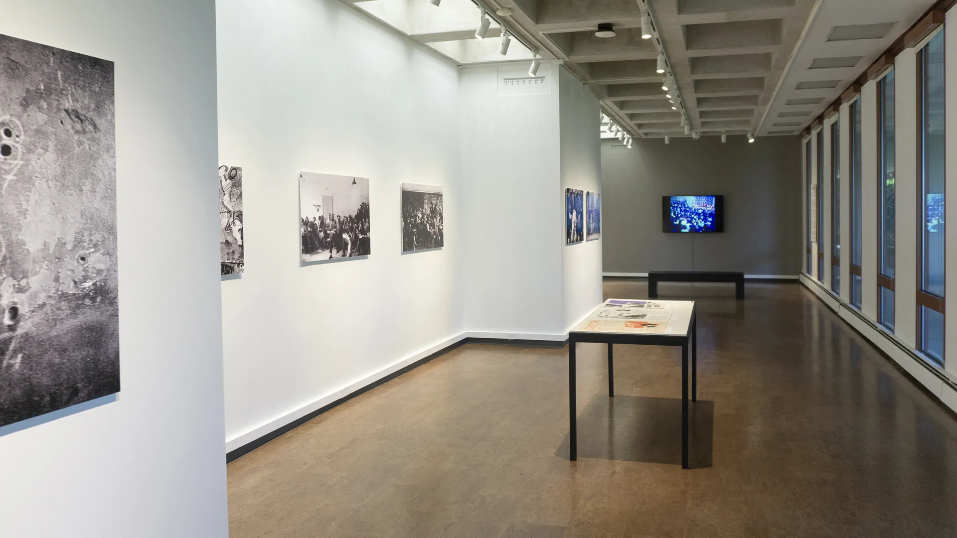 Installation view from the west gallery