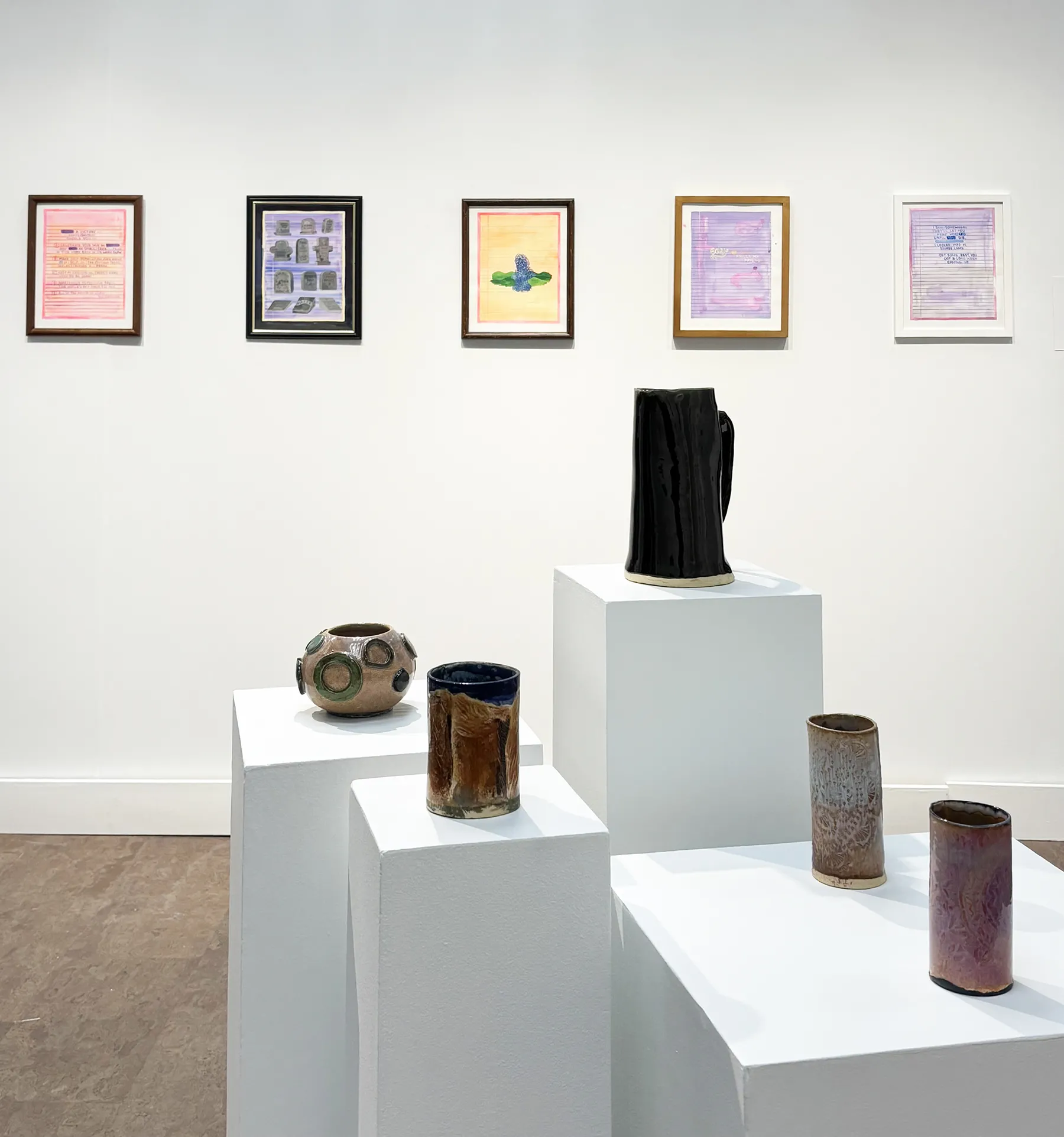 Kaleb Hunkele [paintings], Julianne Hunter [ceramics]