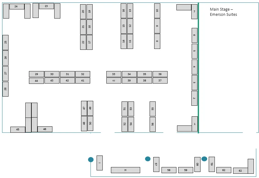 Vendor Showcase Layout (*Subject to change)