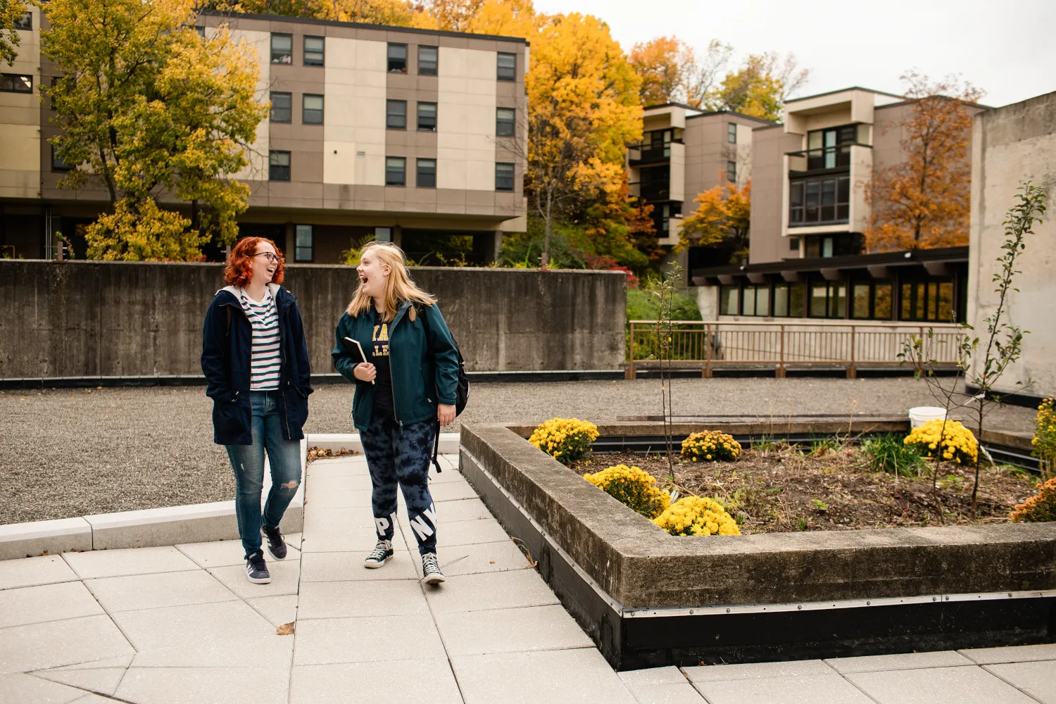 Students explore campus