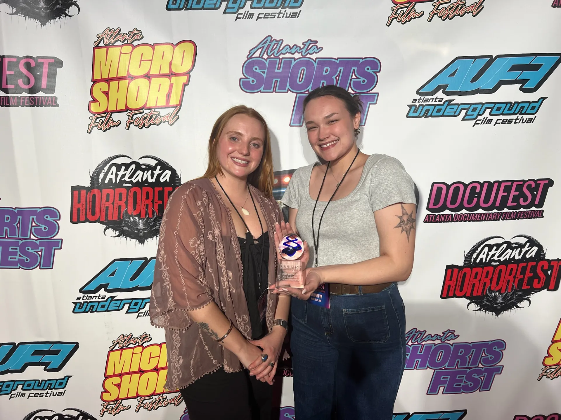 Olivia Wood (left) and Kennedy Laylon (right) at Atlanta Docufest