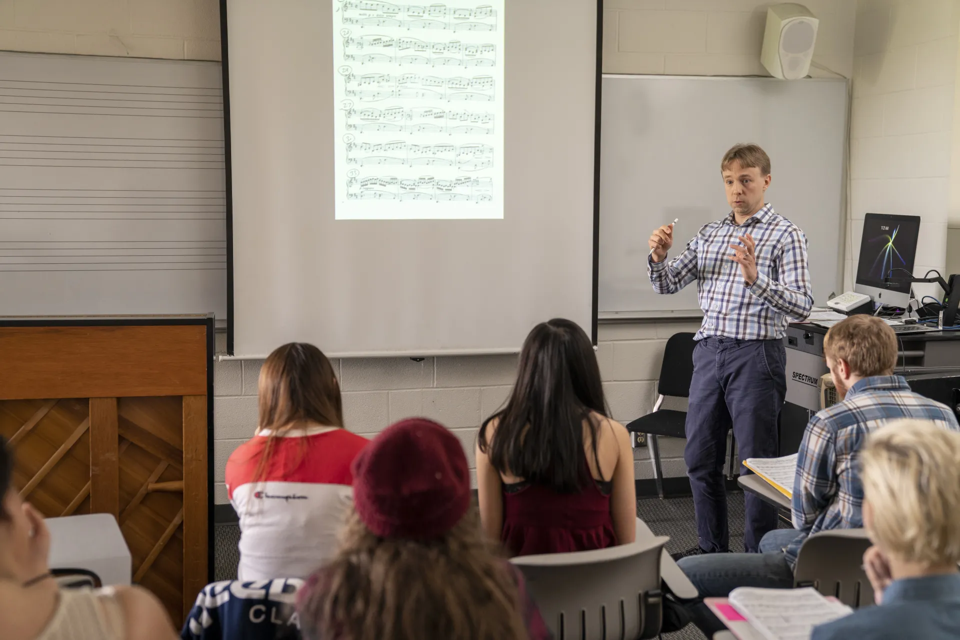 students in a classroom
