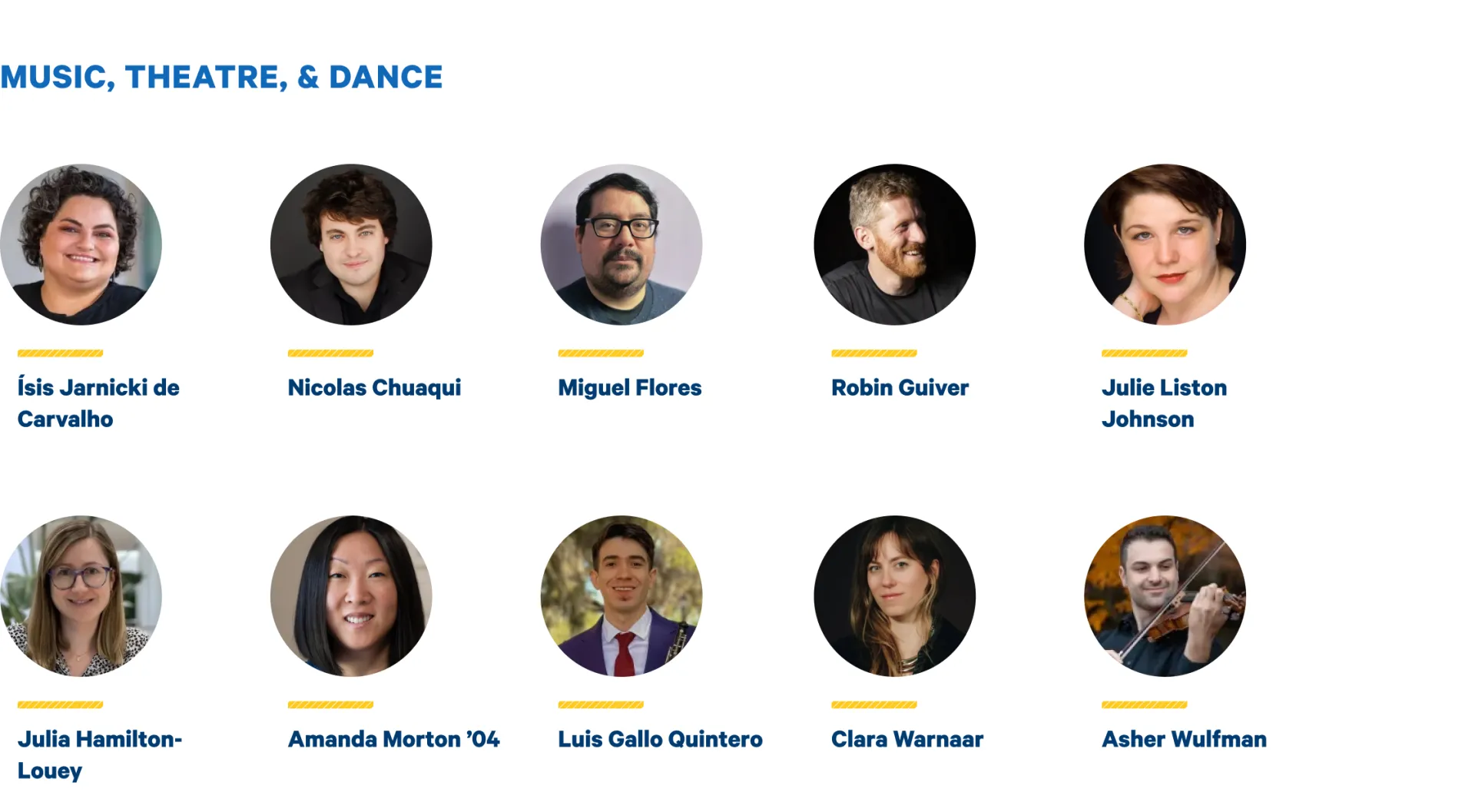 New Faculty from MTD