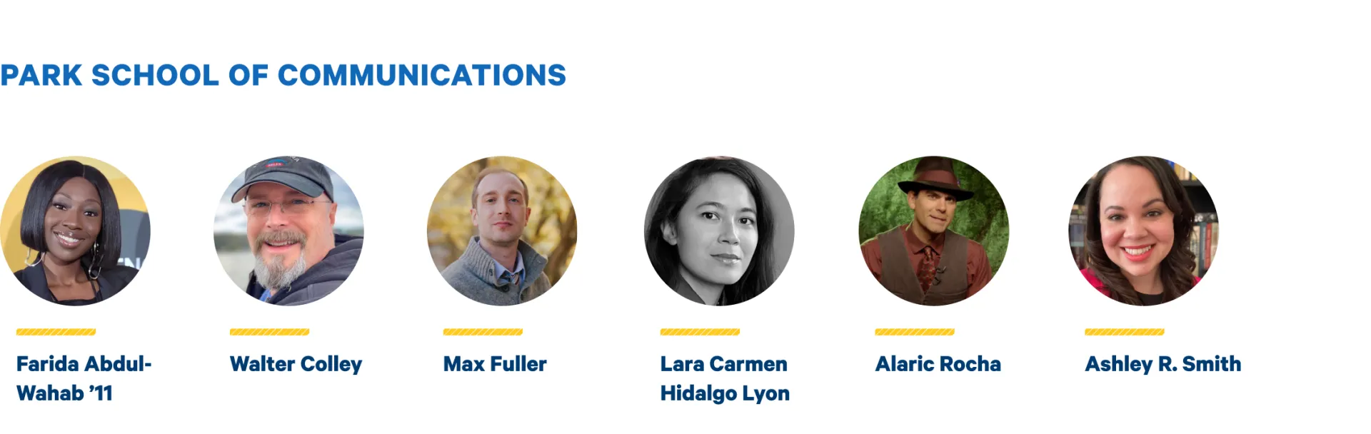 New Faculty at the Park School of Communications