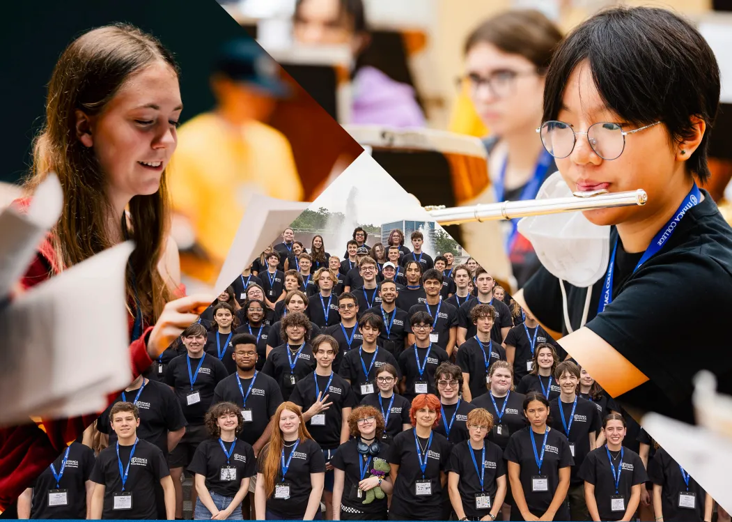 Students playing music