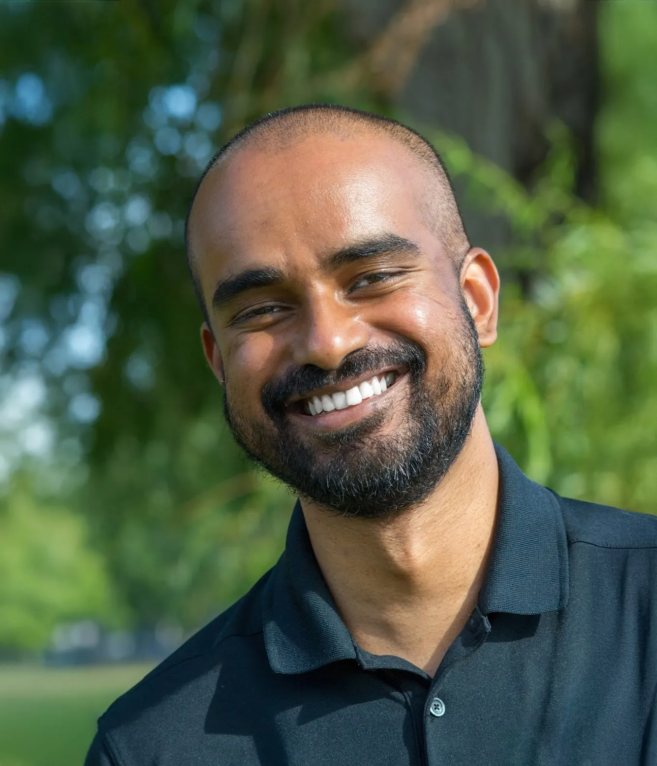 Headshot of me at a park