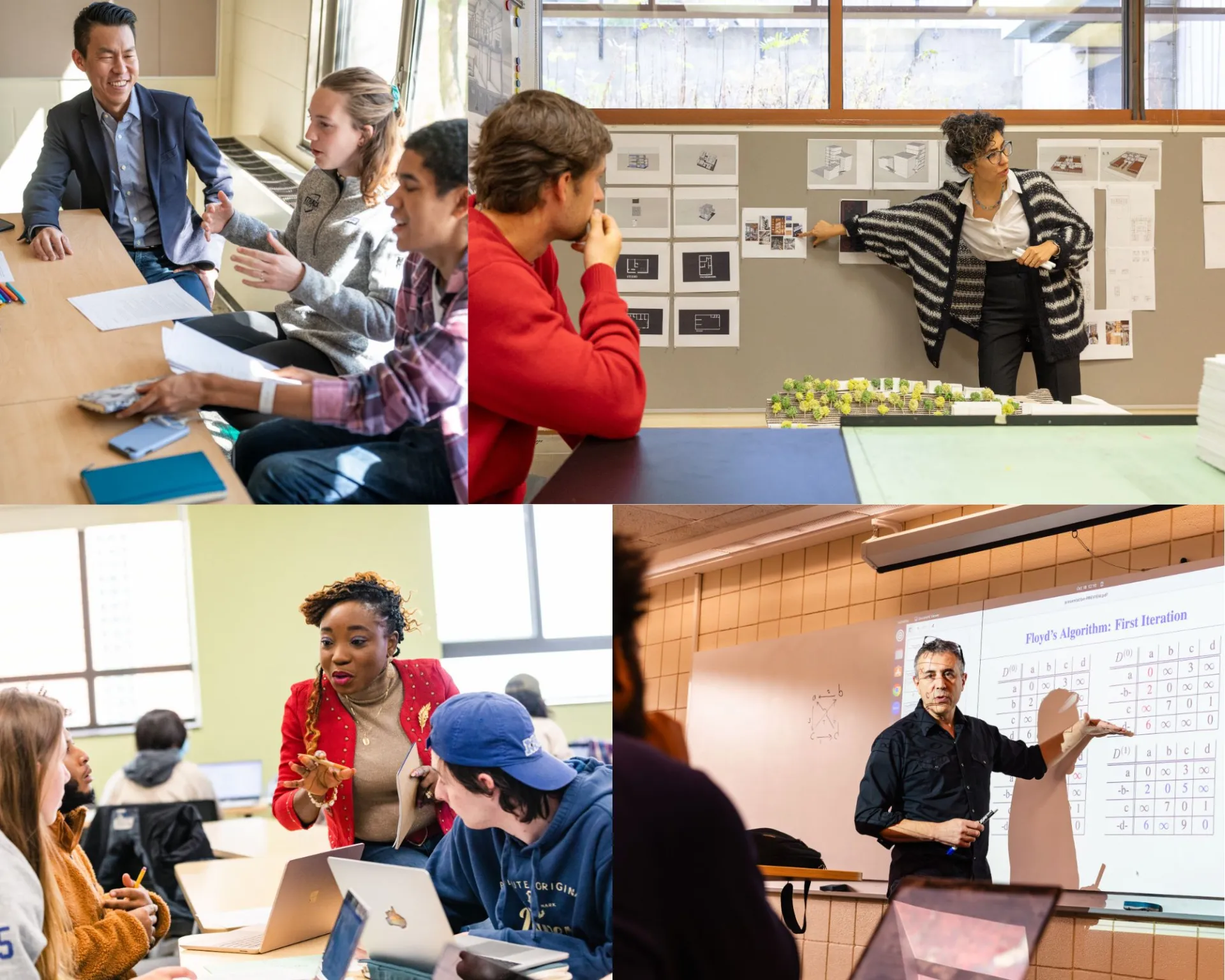 Teachers and students in classroom.