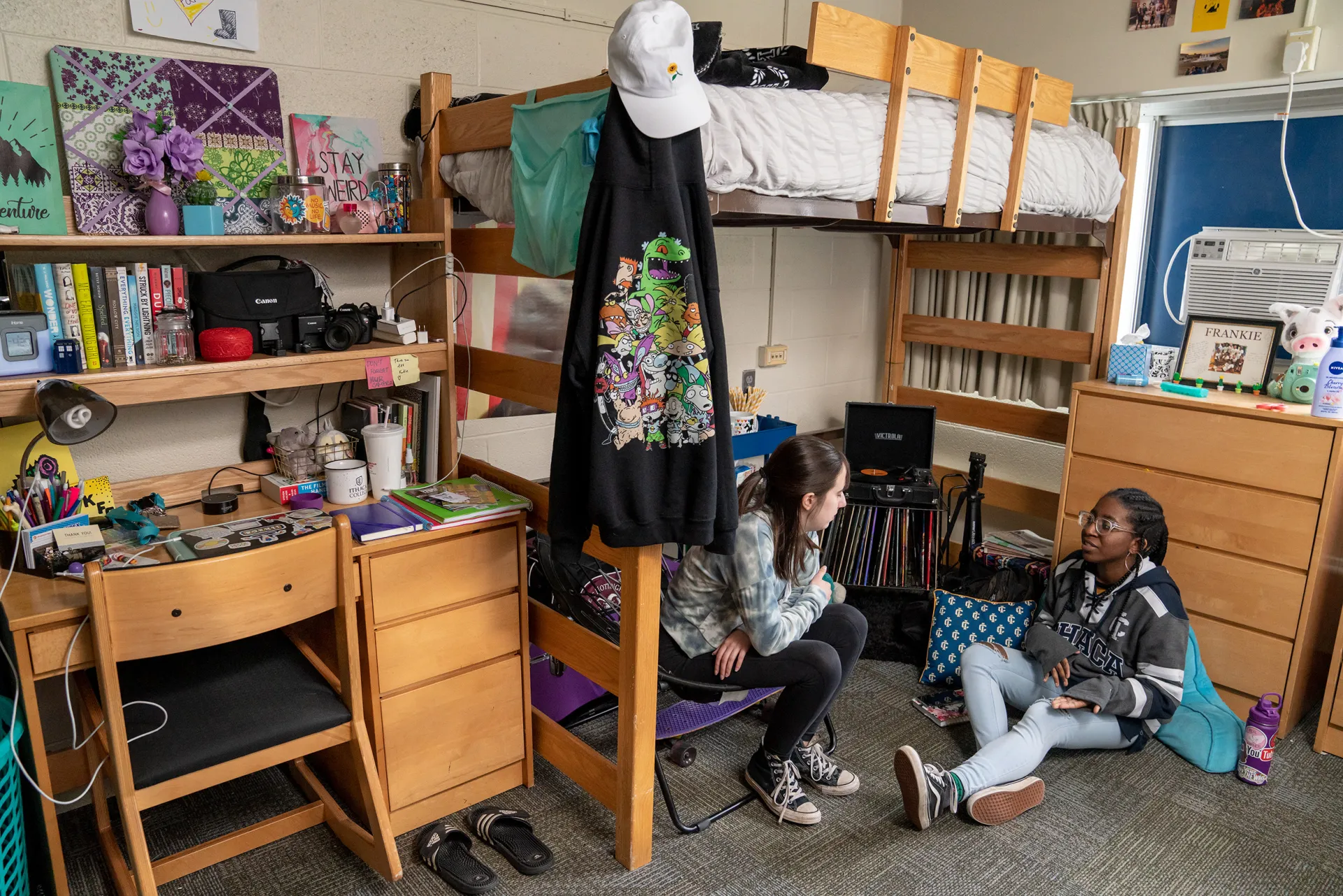 Students in their dorm
