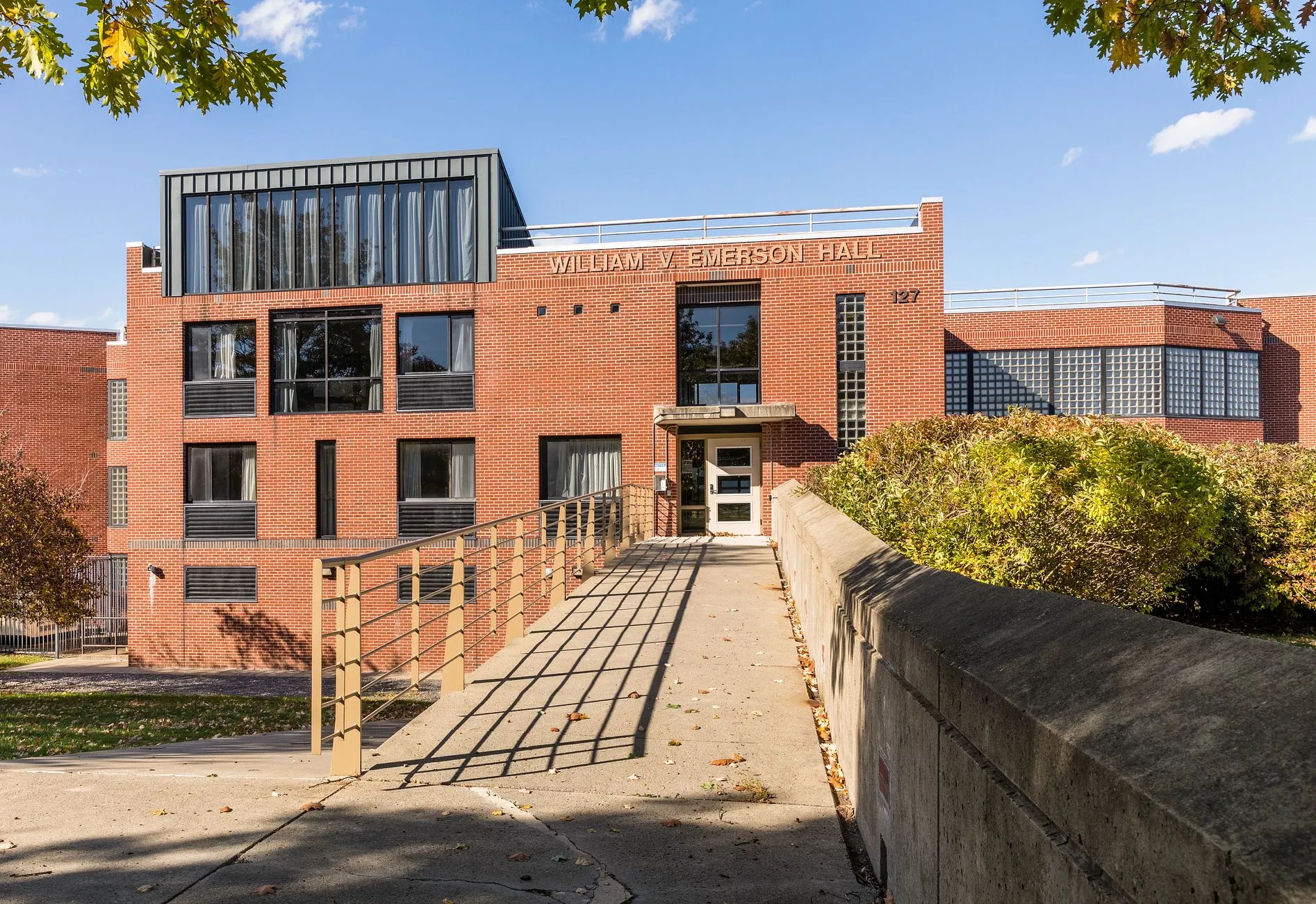 Ramp outside of Emerson Halls