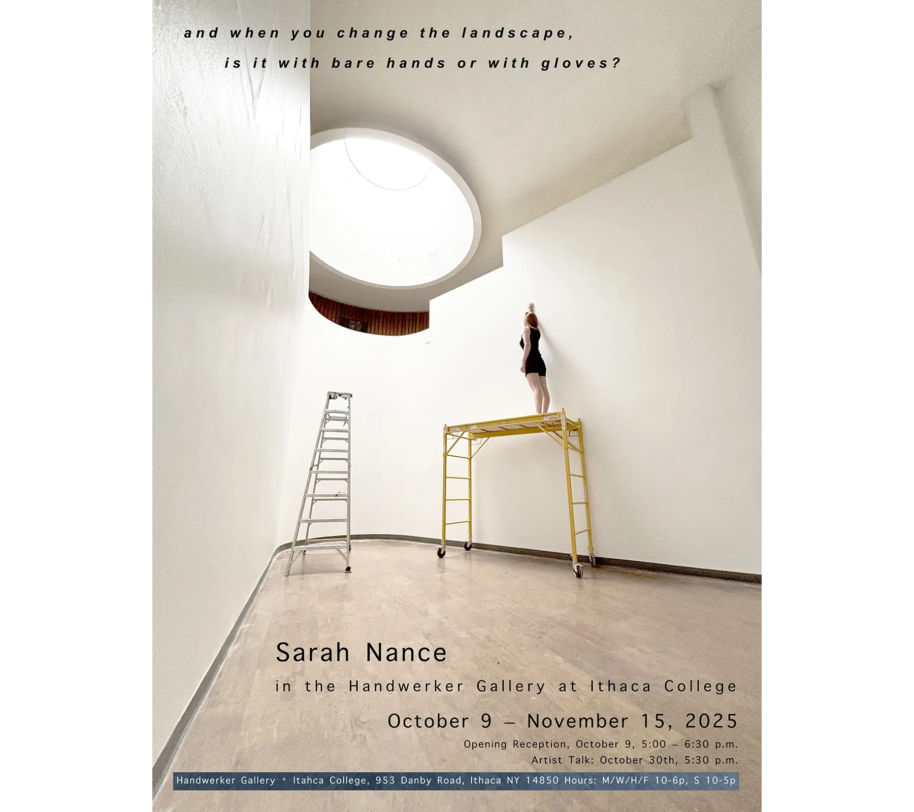 Sarah Nance exhibition poster