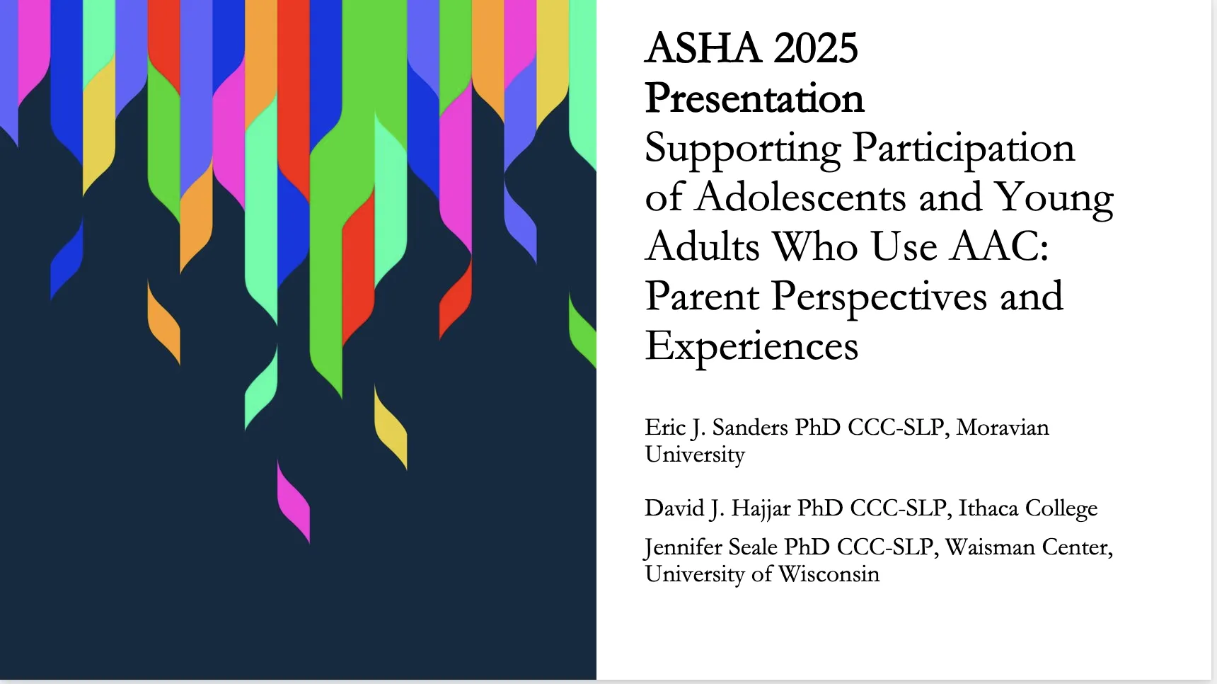 title slide of presentation 