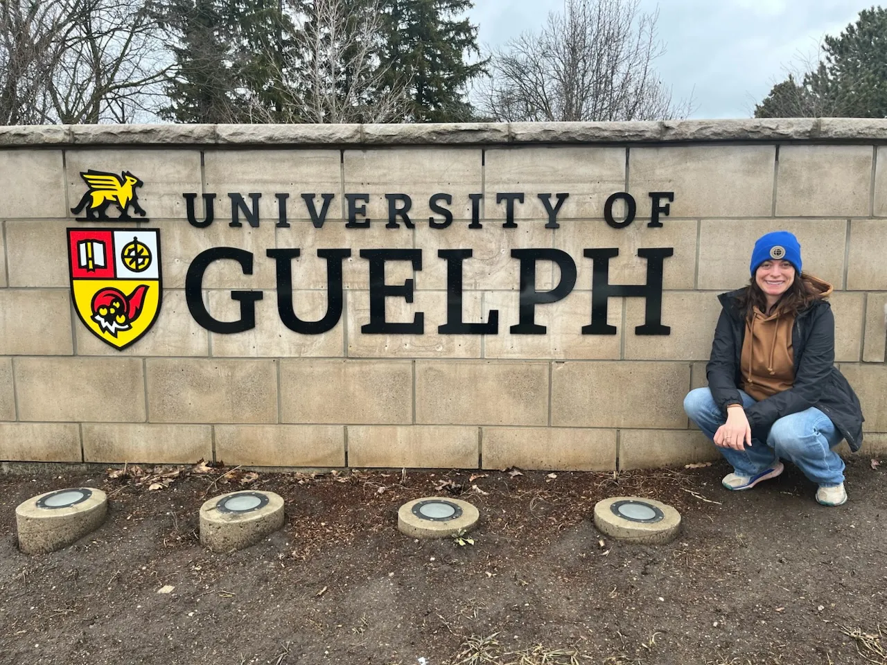 Kari Brossard Stoos at the University of Guelph, Canada