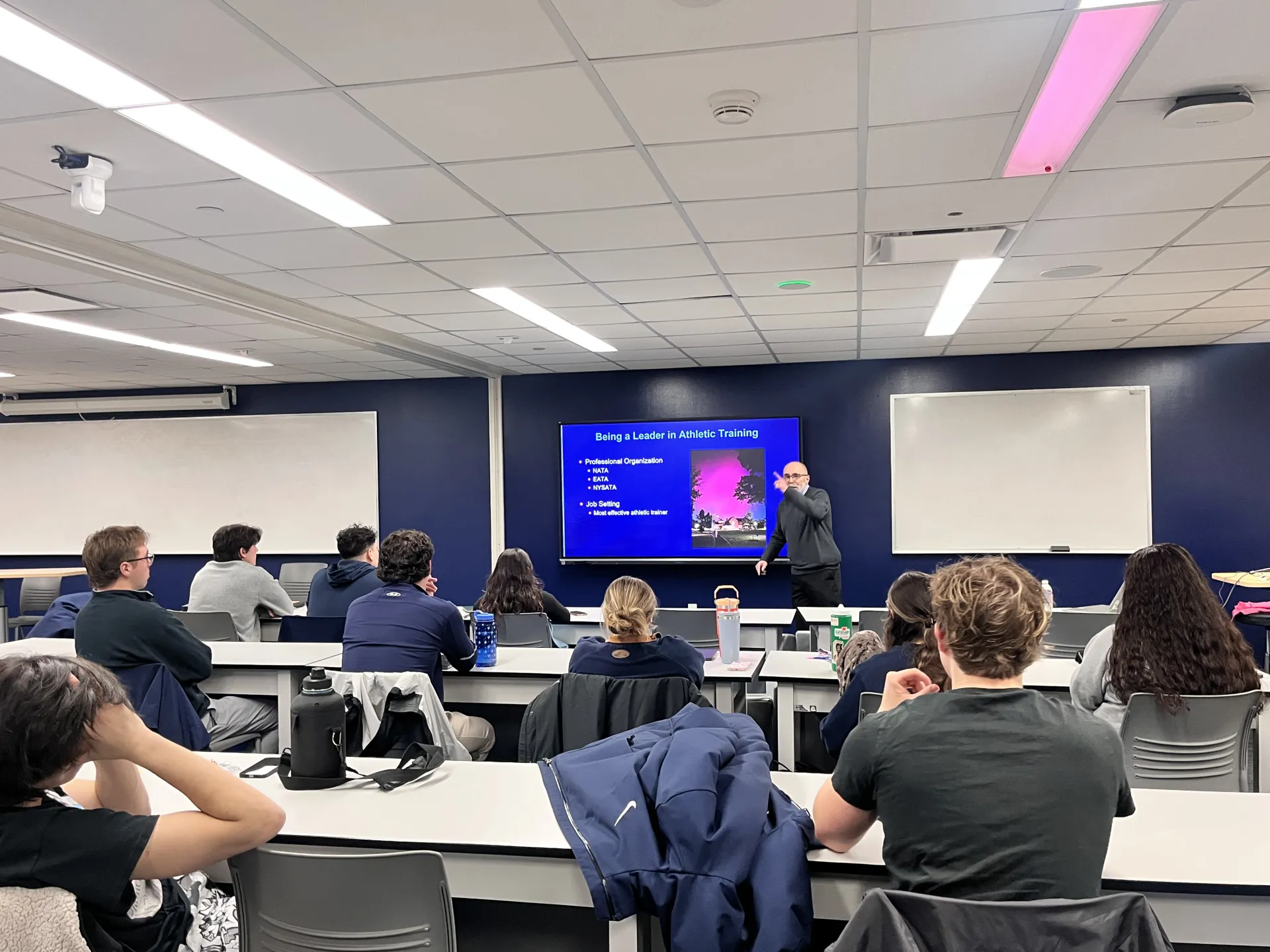 Michael explaining what it looks like being a leader