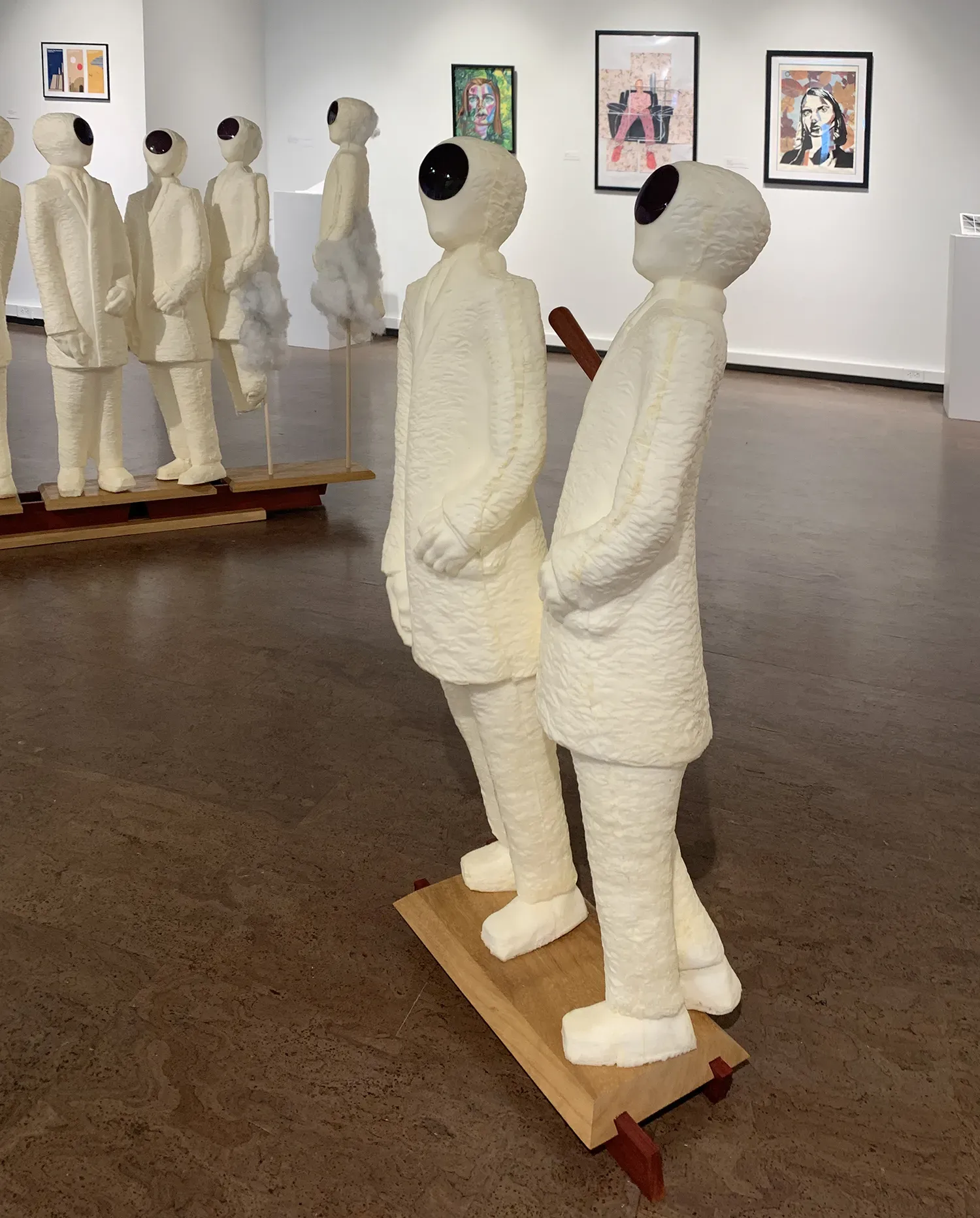 Peter Tristram Walz, X Coclopae myopic, iteration 1, Urethane Foam, Wood, Coated Optics, 2023. 