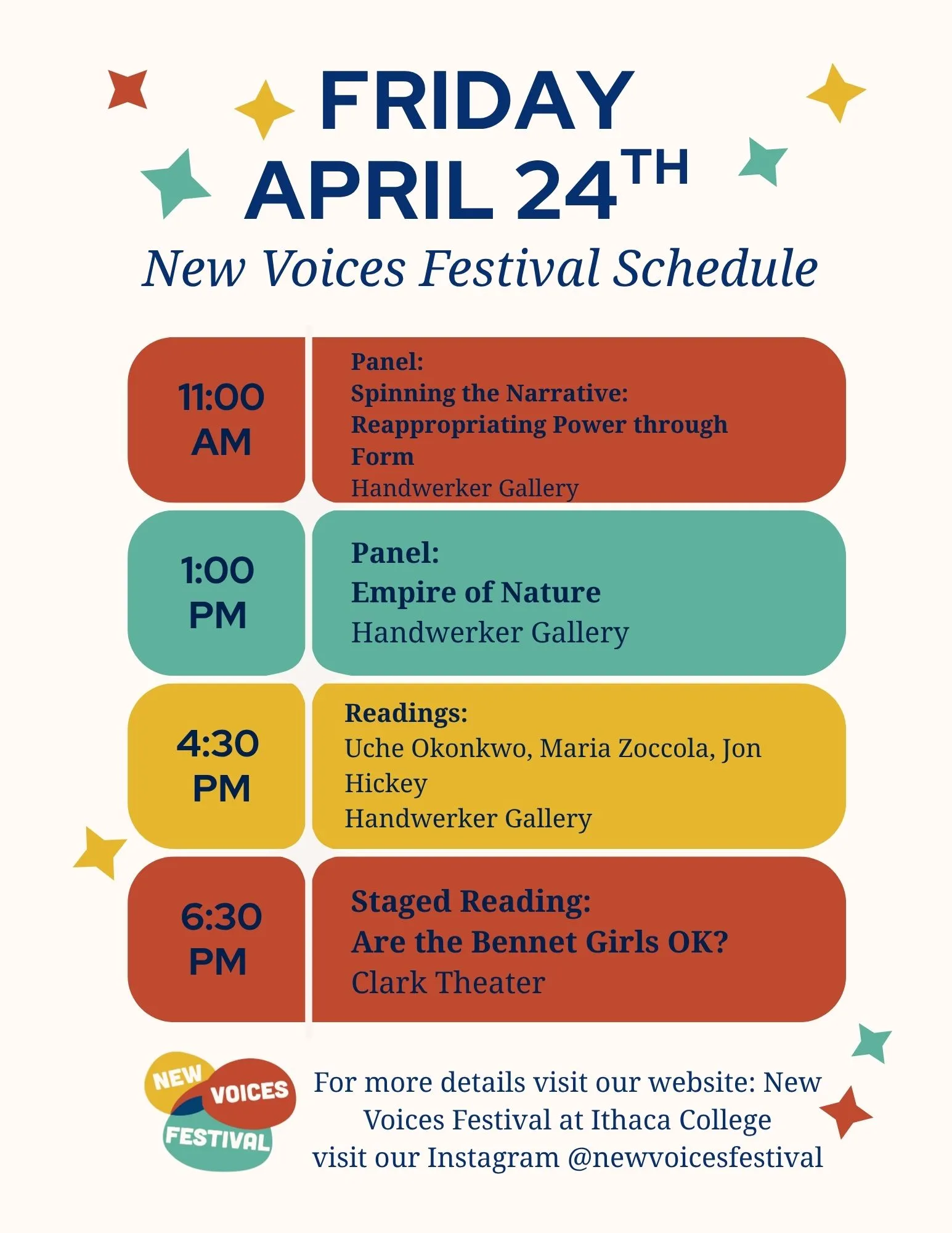 Friday Festival Schedule