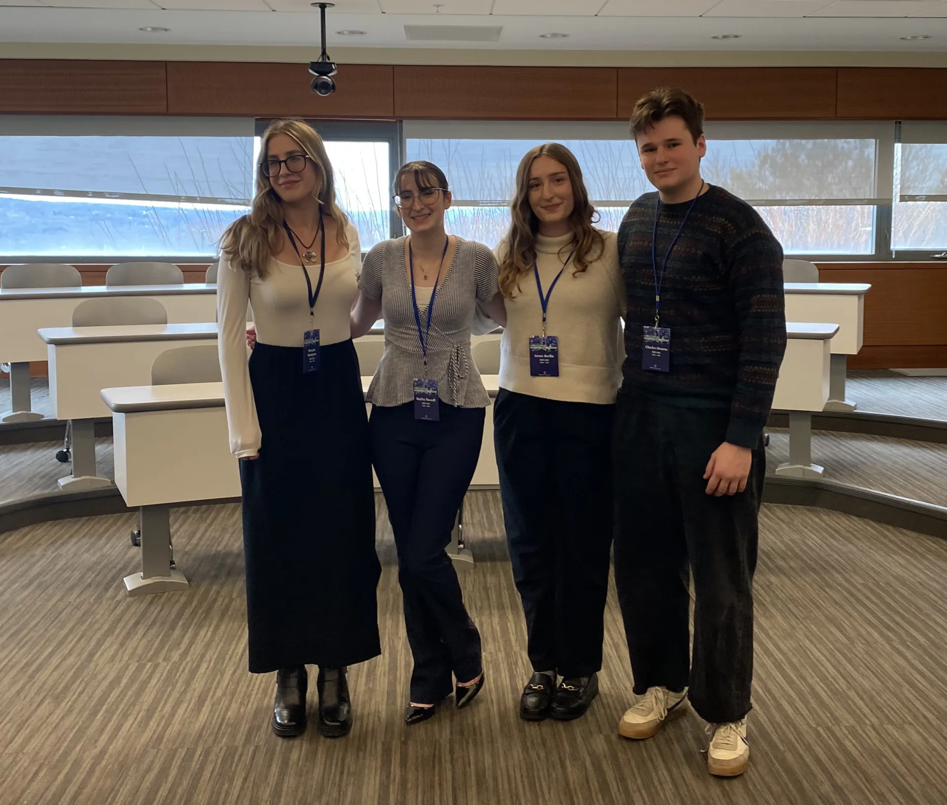 4 ENVS Students Doing Oral presentations