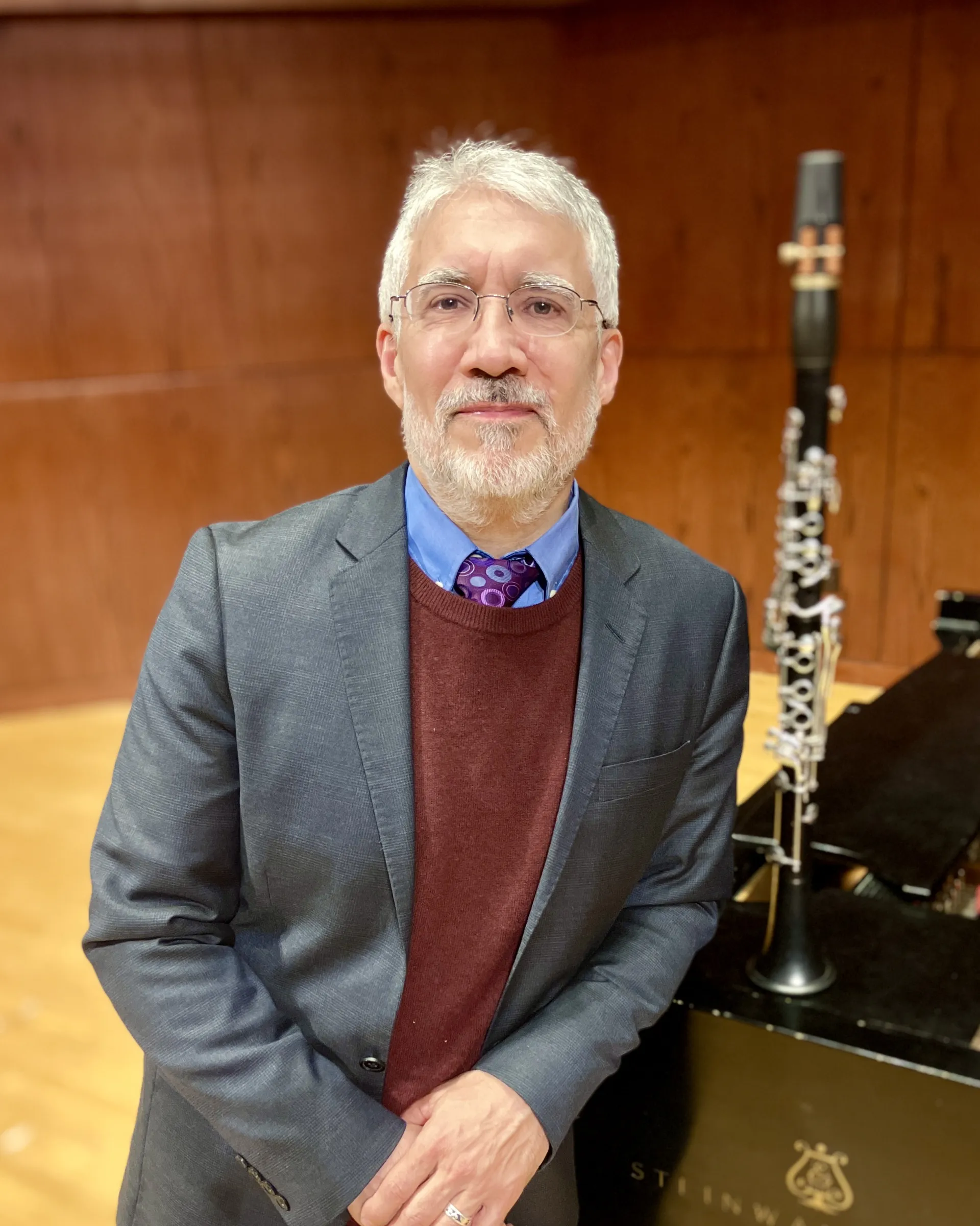 Richard Faria with clarinet